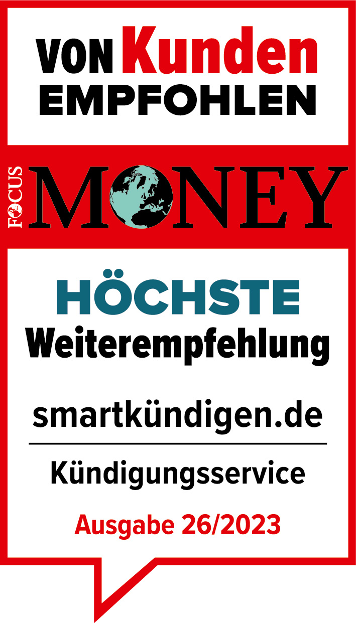 Focus Money von Kunden Empfohelen Badge